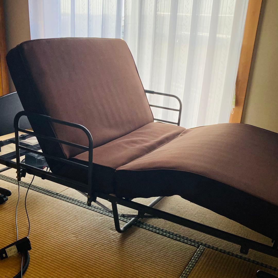 ニトリ電動リクライニング介護用ベッド ブラウン　動作確認済み