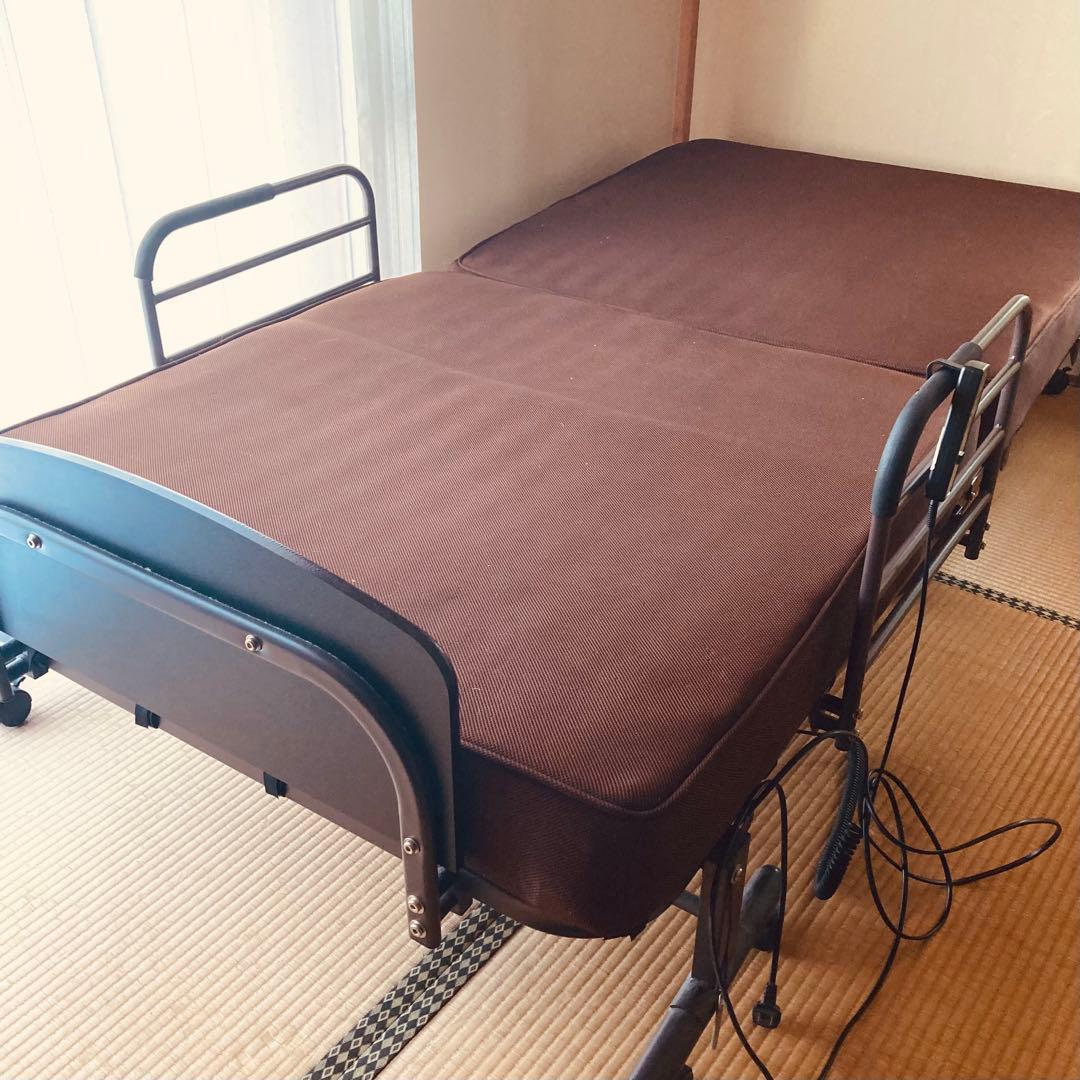 ニトリ電動リクライニング介護用ベッド ブラウン　動作確認済み