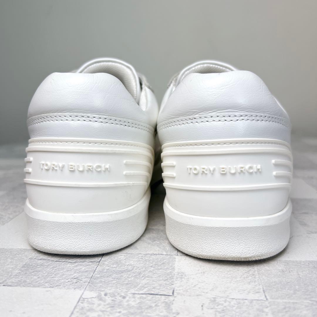 美品 TORY BURCH トリーバーチ レザー ロゴ スニーカー 23.5