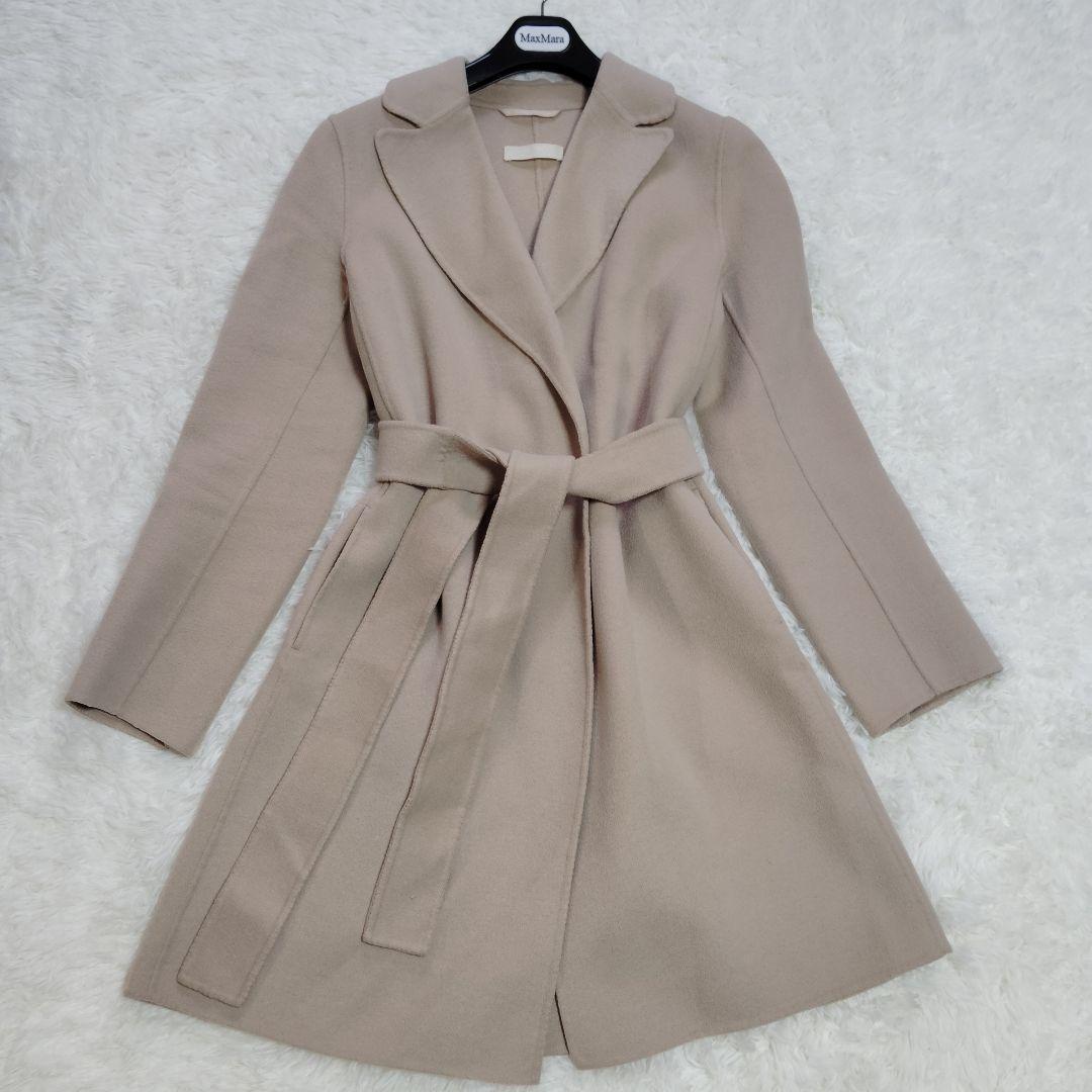 極美品 マックスマーラ クチートアマーノ マニュエラ ダブルフェイス アンゴラ