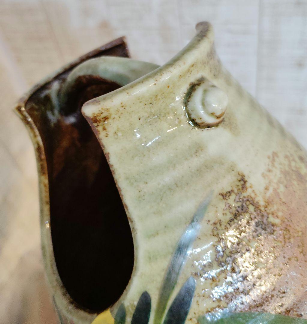 九谷焼　手桶花瓶　金彩あやめ　玉竜作　新品　未使用　花瓶　花器