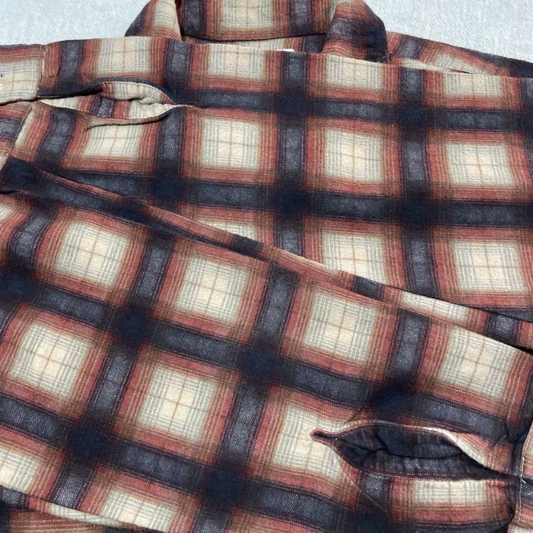 60s vintage プリントネルシャツ