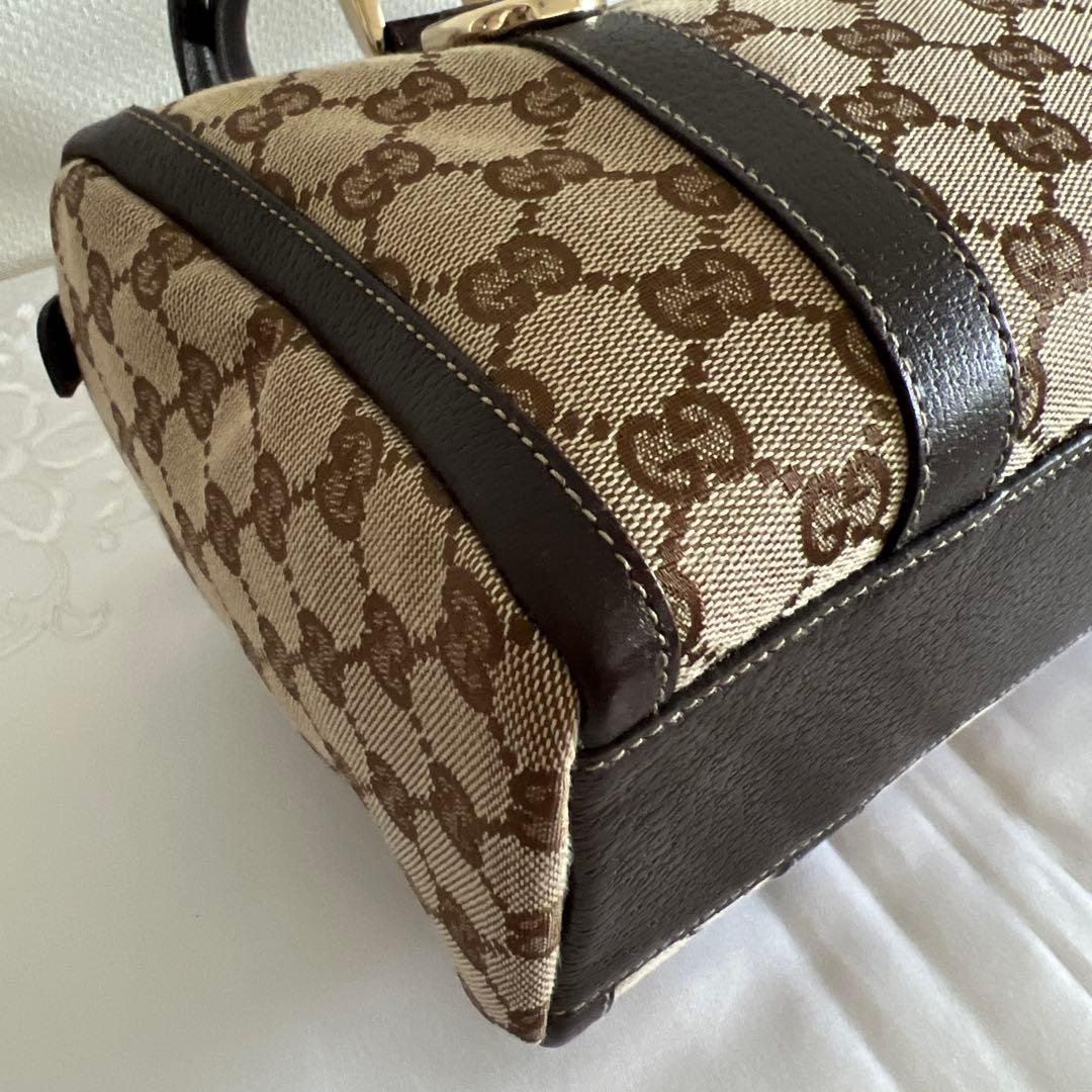 グッチ　GUCCI ミニ ボストンバッグ アビー　キャンバス