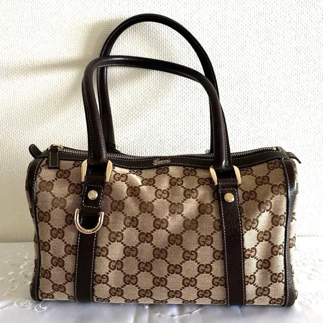 グッチ　GUCCI ミニ ボストンバッグ アビー　キャンバス