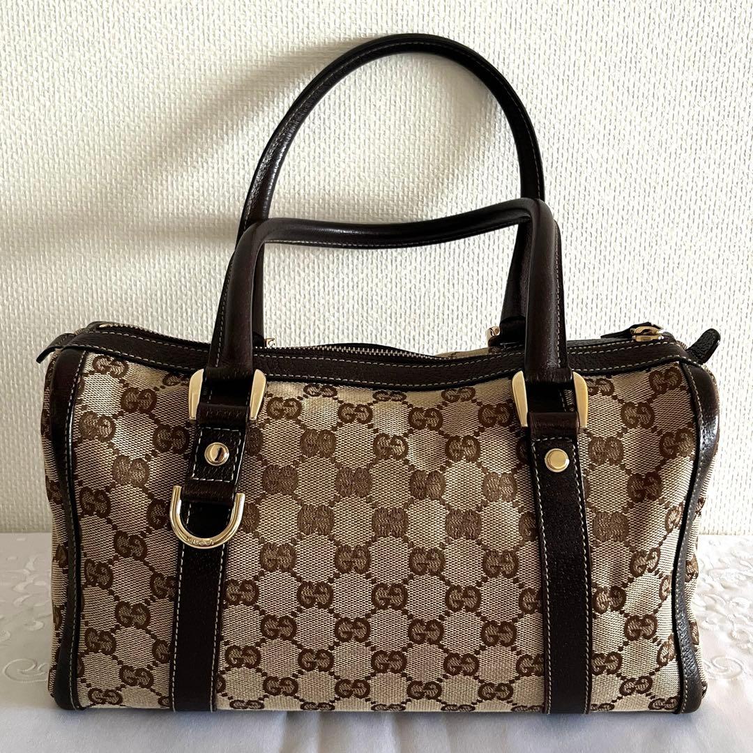 グッチ　GUCCI ミニ ボストンバッグ アビー　キャンバス