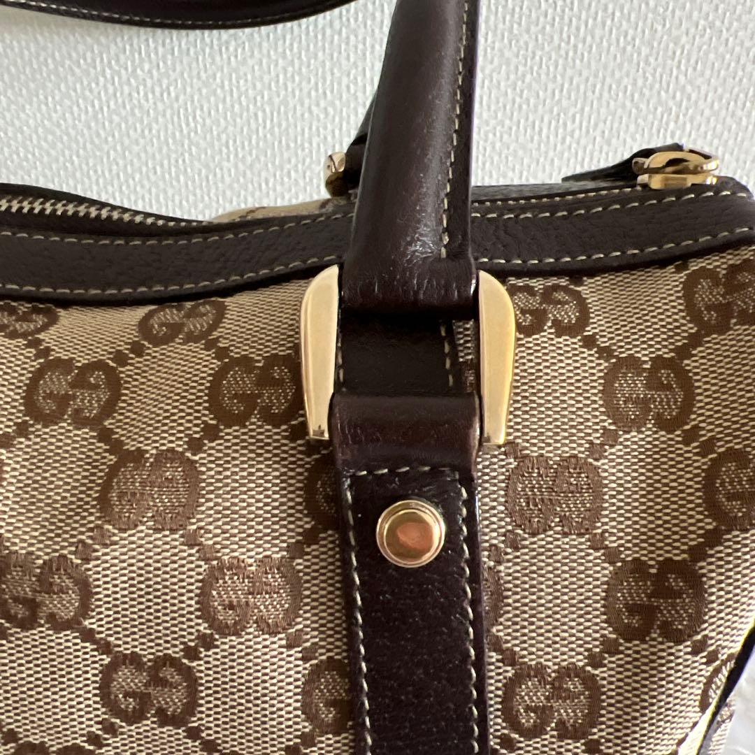 グッチ　GUCCI ミニ ボストンバッグ アビー　キャンバス