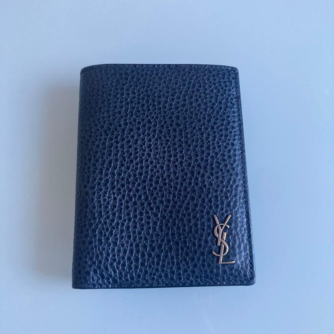 SAINT LAURENT ブラック　二つ折り財布