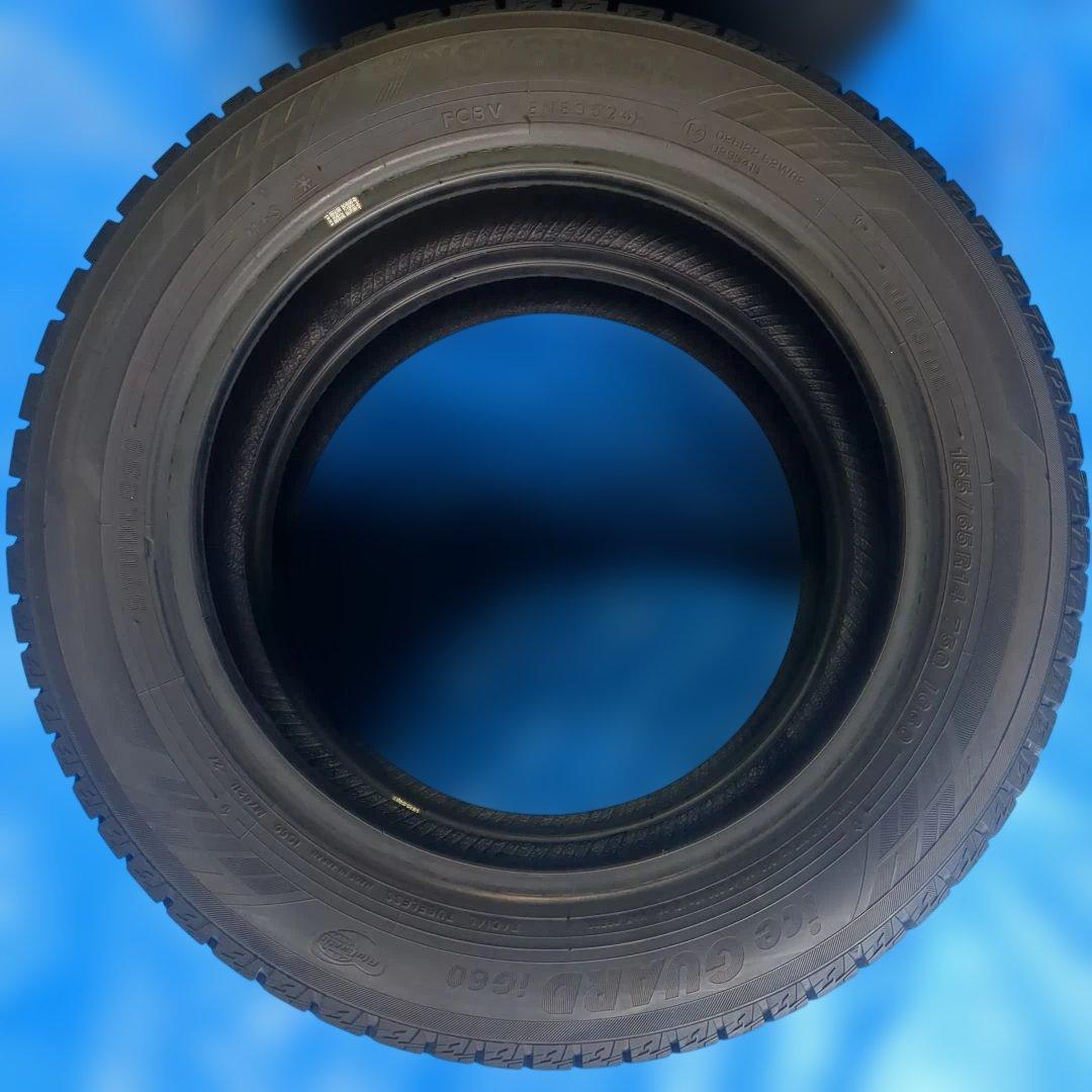 155/65R14 ヨコハマiG60 バリ溝 2本 送料込み