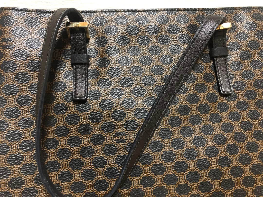 CELINE セリーヌ マカダム柄 トートバッグ