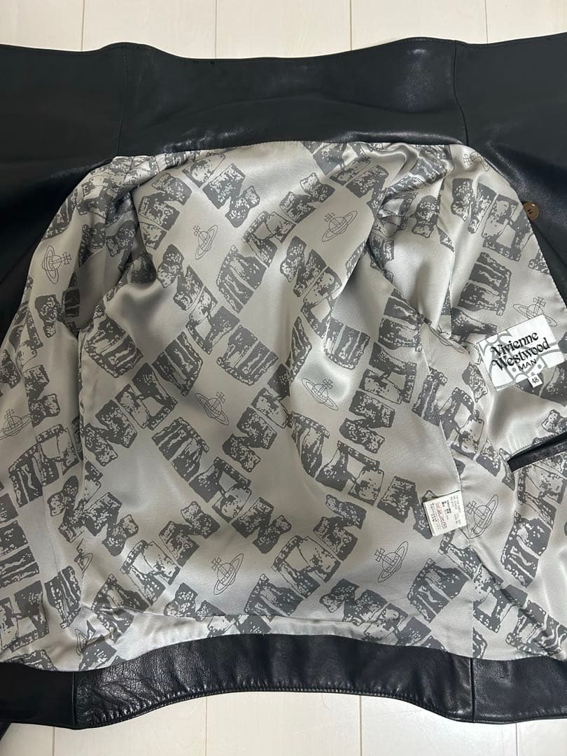 激レア ヴィヴィアンマン ホースレザージャケット 48 ライダース ハイネック