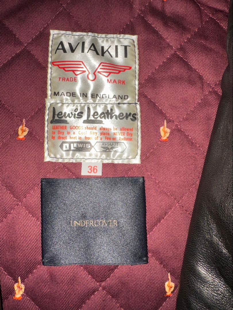 Lewis Leathers×アンダーカバー　サイクロン36 シープスキン