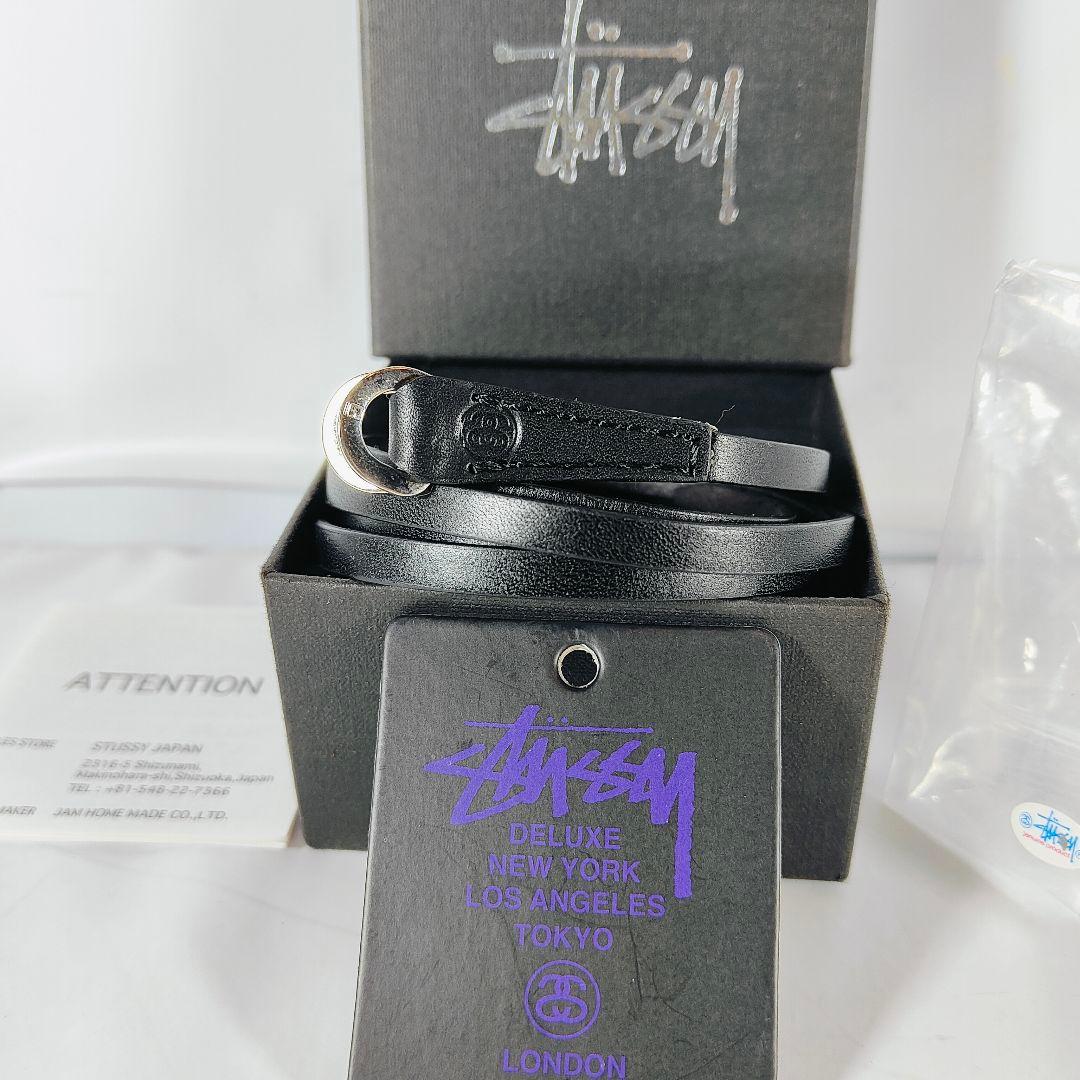 【限定品】STUSSY×JAM 　30周年記念　高級4連本革ブレスレット