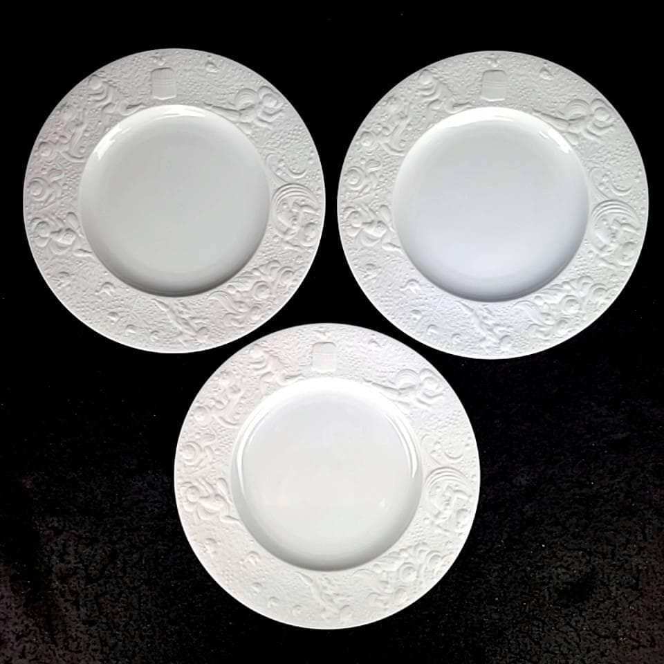 ♪未使用級♪ローゼンタール　魔笛　ホワイト　22cm　ディナープレート　6枚