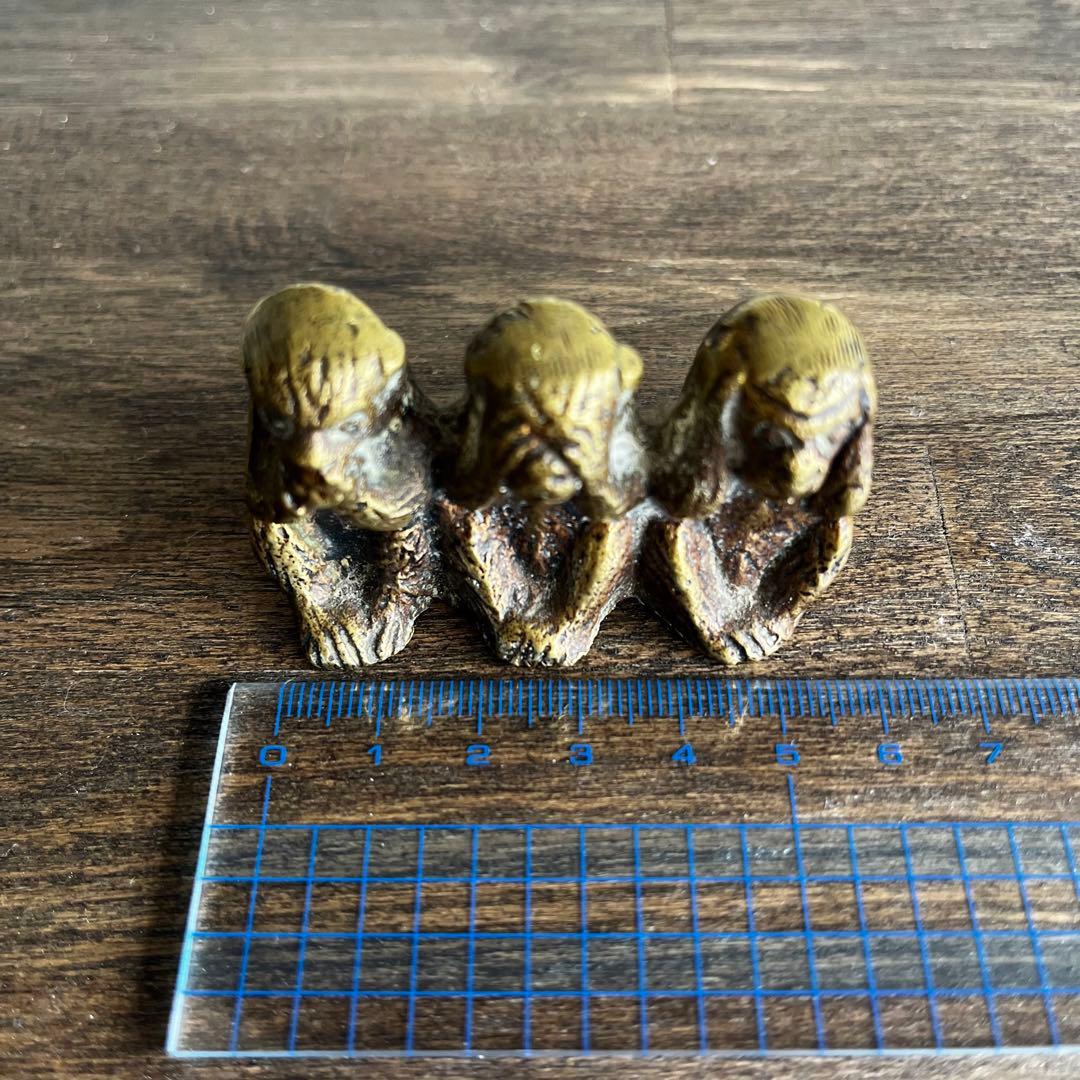 見猿聞か猿言わ猿　イギリス　ヴィンテージ　猿　アンティーク　雑貨