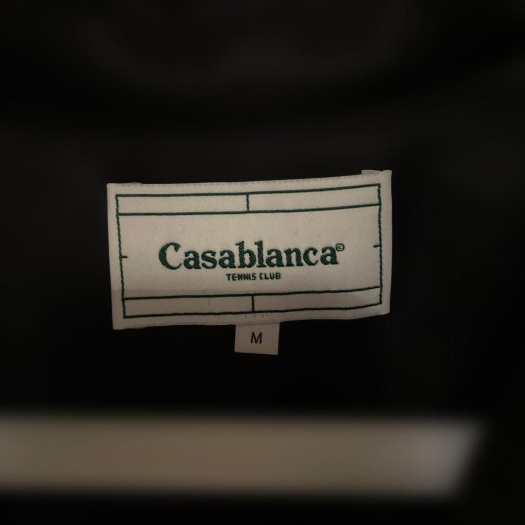 強*壺様 美品　Casablanca シルク パジャマシャツ　Mサイズ　ブラック