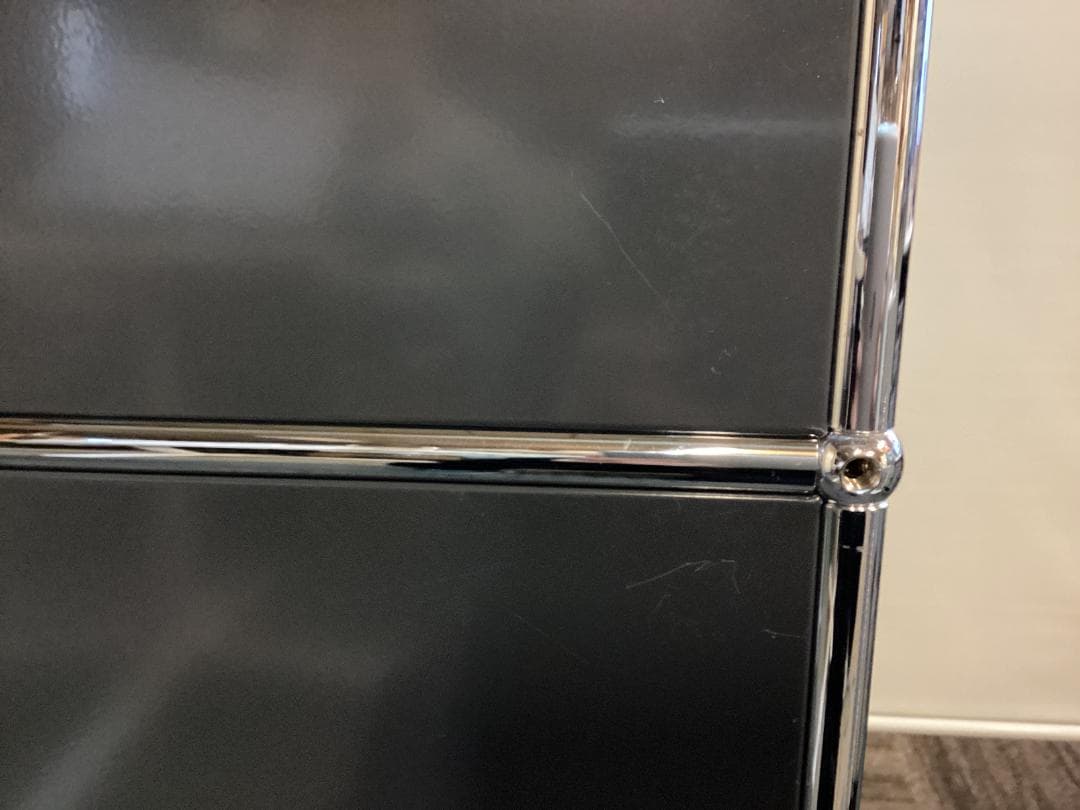 USMハラー ３段 オープンキャビネット シェルフ アントラサイト