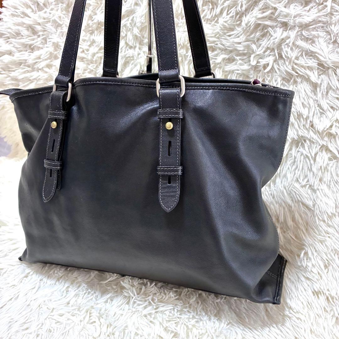 良品Paul smithポールスミス黒のレザートートバッグ