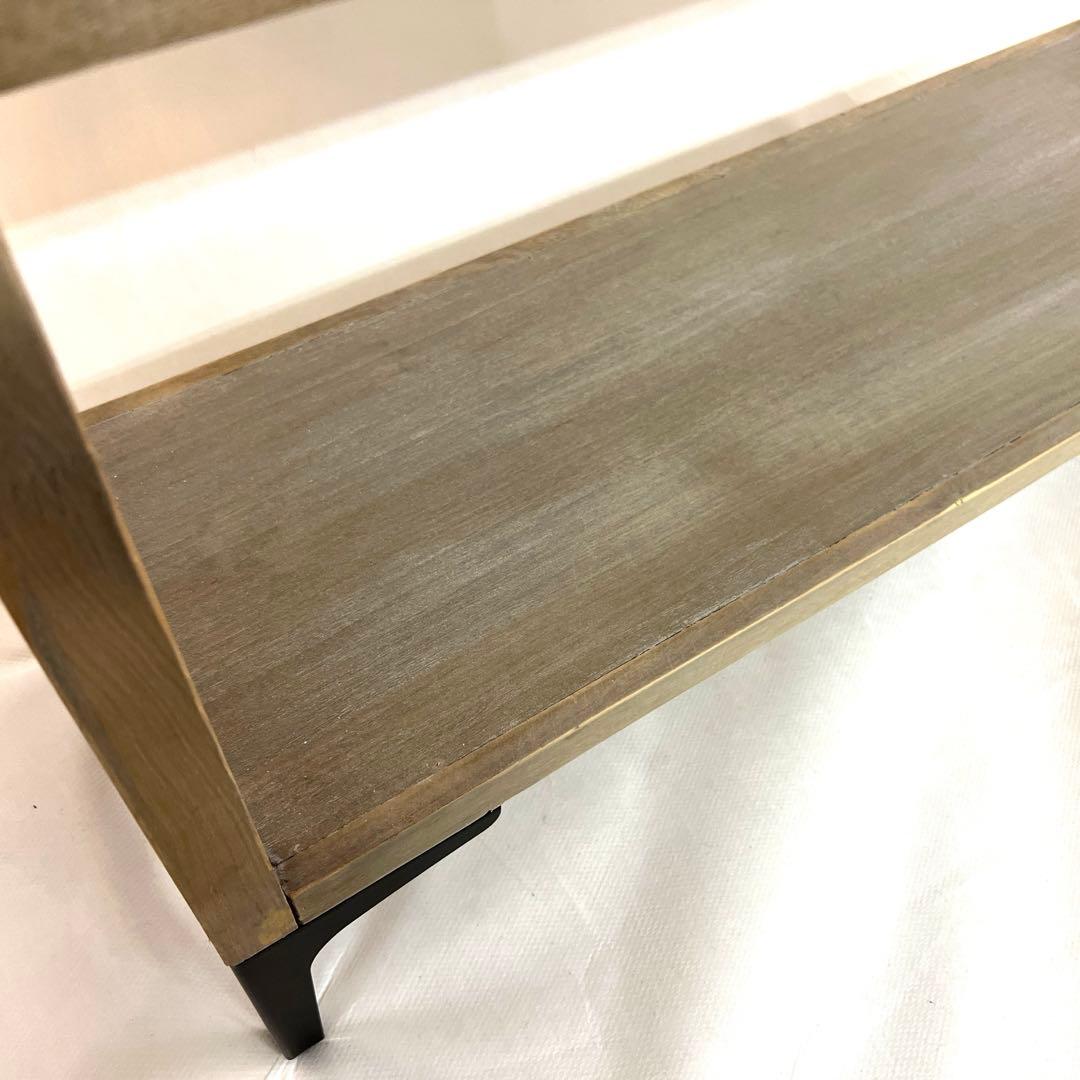 木の棚・ラック・グレーベージュ・ オープンラック・幅90cm 高さ122.5cm