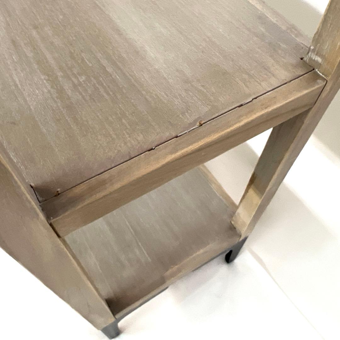 木の棚・ラック・グレーベージュ・ オープンラック・幅90cm 高さ122.5cm