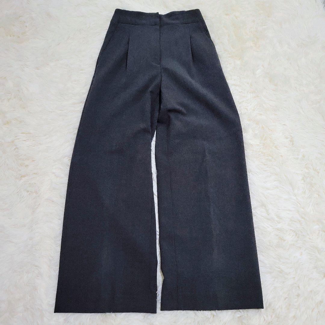 PLST プラステ ウォームリザーブ ノーカラージャケット ワイドパンツ S