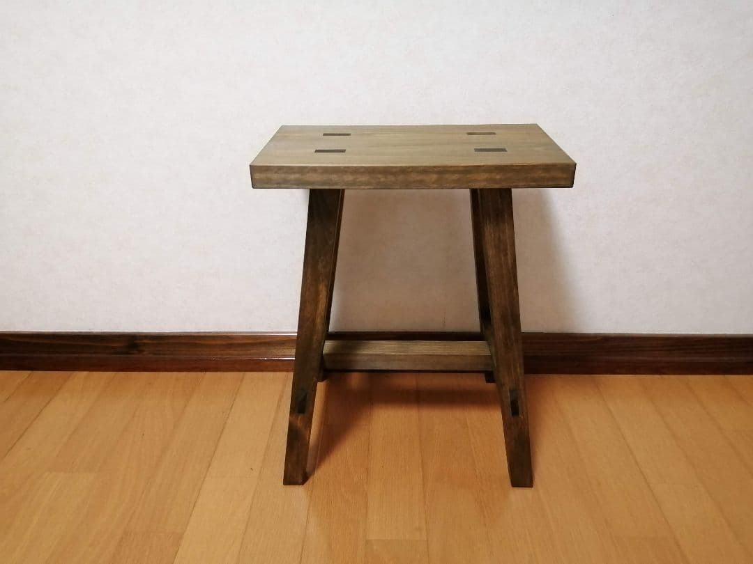 木製フラワースタンド　花台　幅35cm×高さ45cm　スツール　ベンチ　水槽台