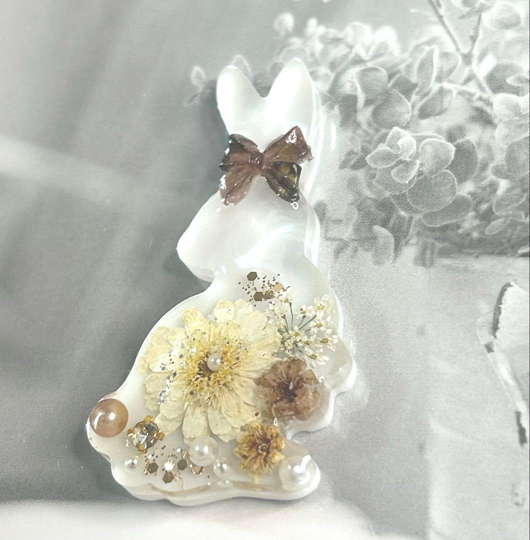 レジンヘアゴム・ポニーフック・ブローチ・ネックレス・ホルダーNo.946