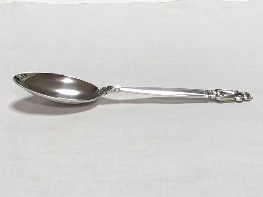 美品 ジョージジェンセン ACORN ディナースプーン STERLING ①