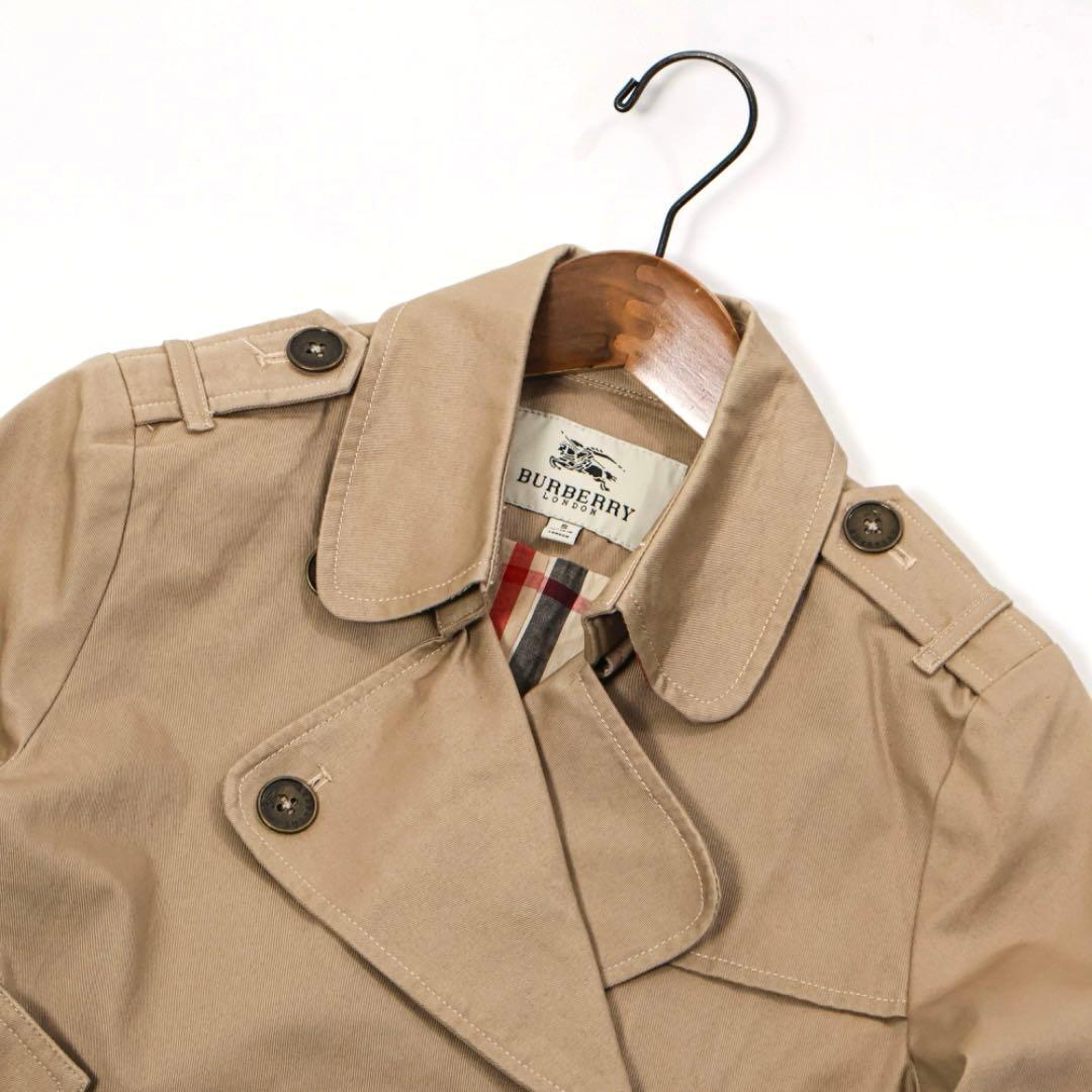 H4089◾️バーバリー　ショートトレンチコート　ノバチェック　Y2K
