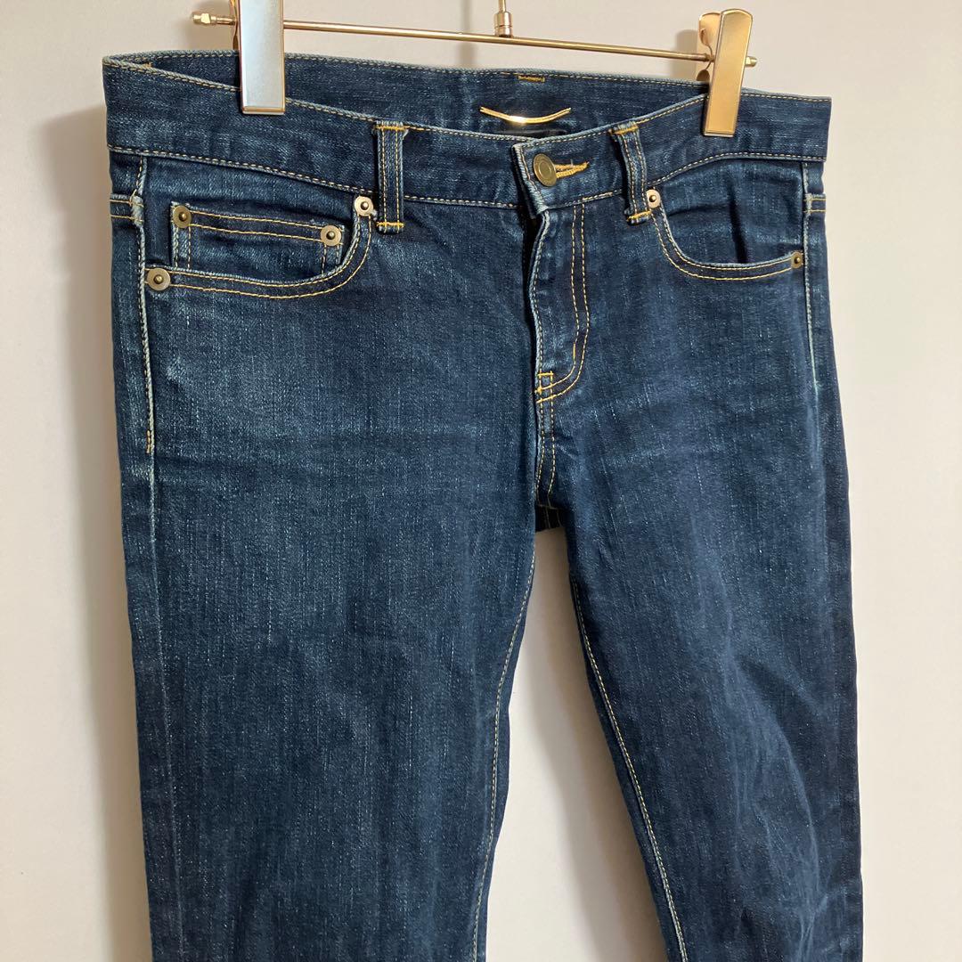 【サンローランパリ】デニム　ジーンズ　スリム　カジュアル　濃紺　28