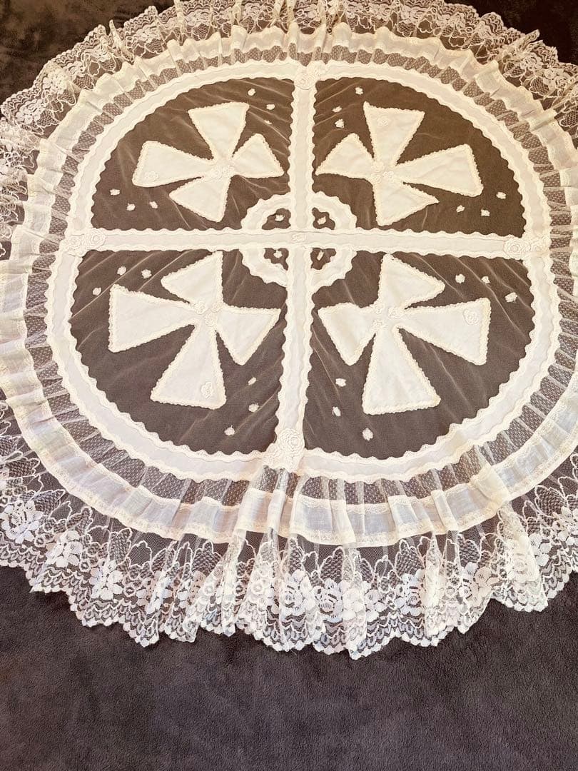 ❤️さえら★サエラ★リボンモチーフが可愛いテーブルクロス❤️シャビーシック★姫系★