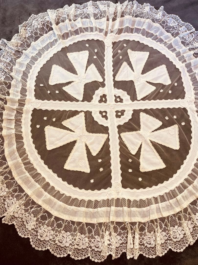 ❤️さえら★サエラ★リボンモチーフが可愛いテーブルクロス❤️シャビーシック★姫系★