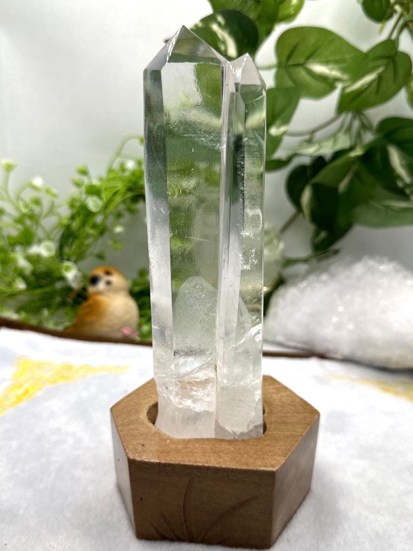 水晶ダブルポイント♡♡透明感抜群!!No.205