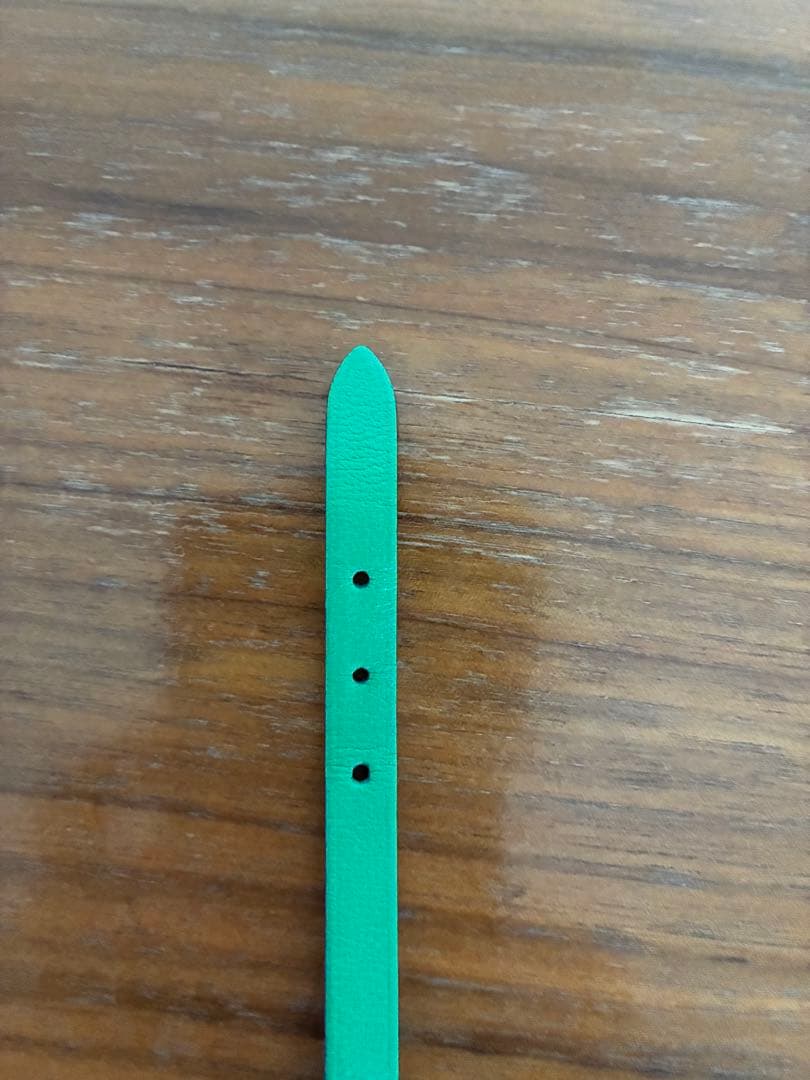 HERMES レザーブレスレット ビーアピ ブルー×グリーン