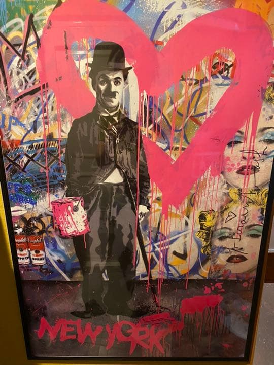 Mr.Brainwash ポスター　Banksy 額装付き