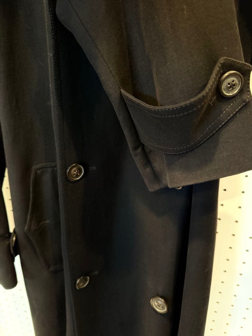 美品　Margiela 2010AW ロングトレンチコート ブラック