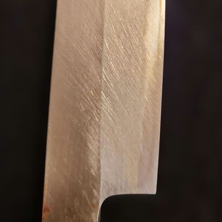 柳刃包丁 木製ハンドル カバー付き　【極上登録卍正忠請合】