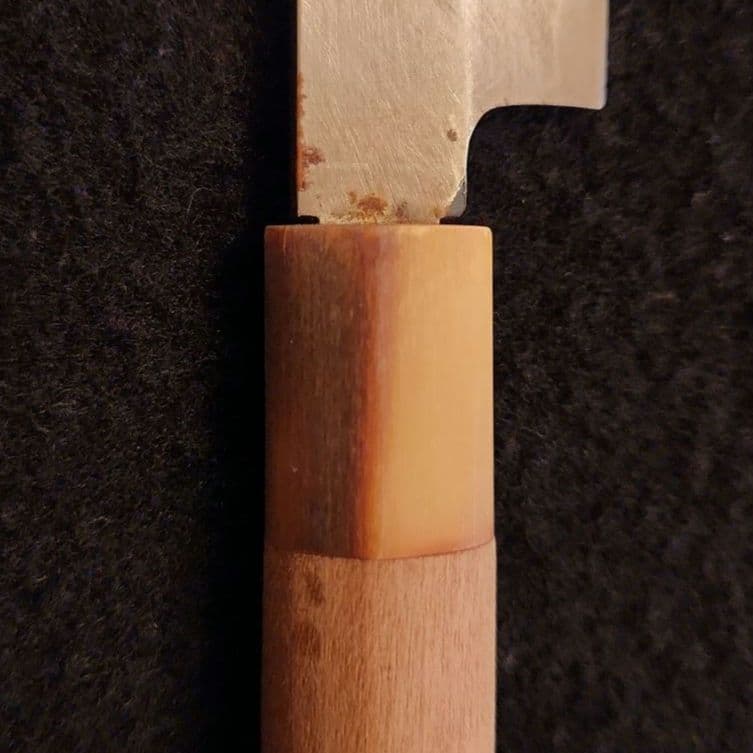 柳刃包丁 木製ハンドル カバー付き　【極上登録卍正忠請合】