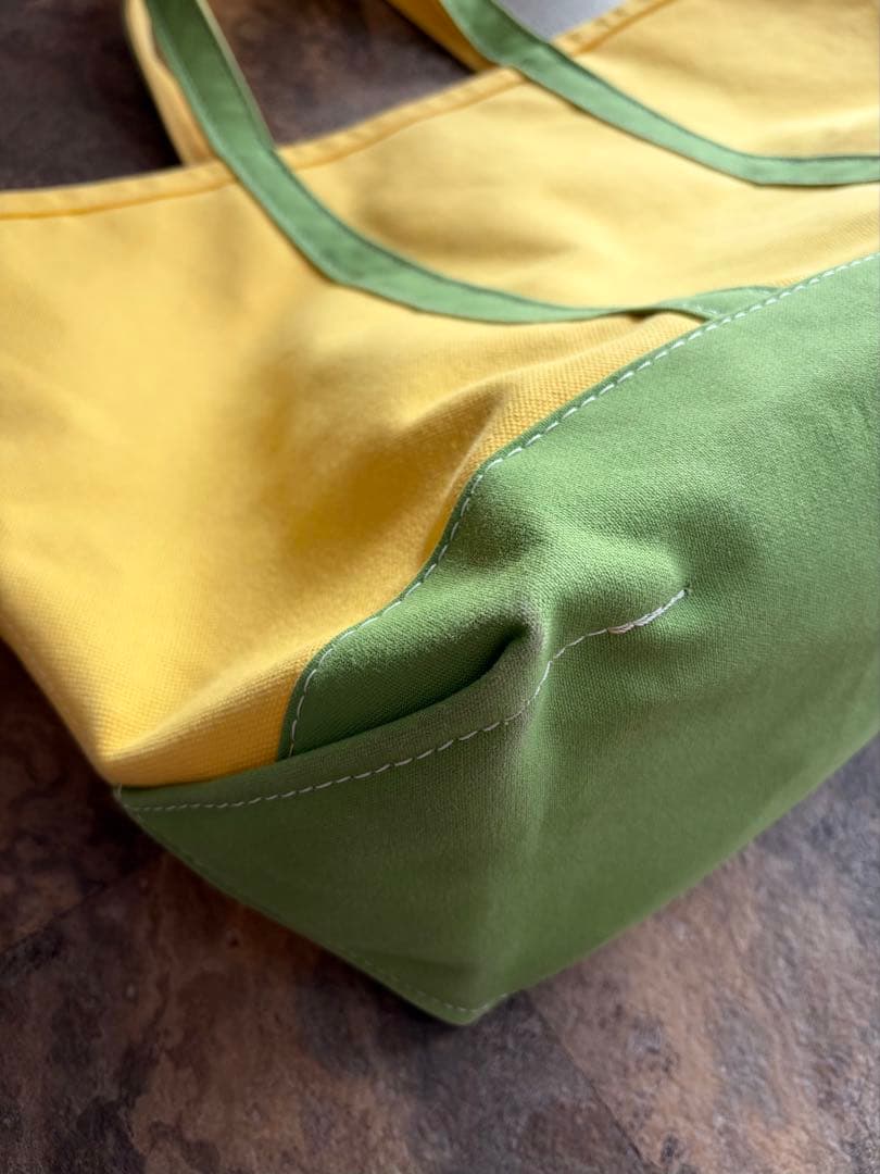 90-00s L.L.bean プリント トートバック トンボ柄 希少カラー L