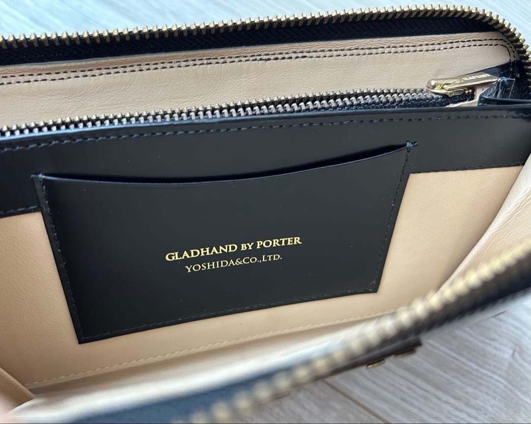 グラッドハンド　ポーター　本革　長財布　ブラック　※24時間以内に発送