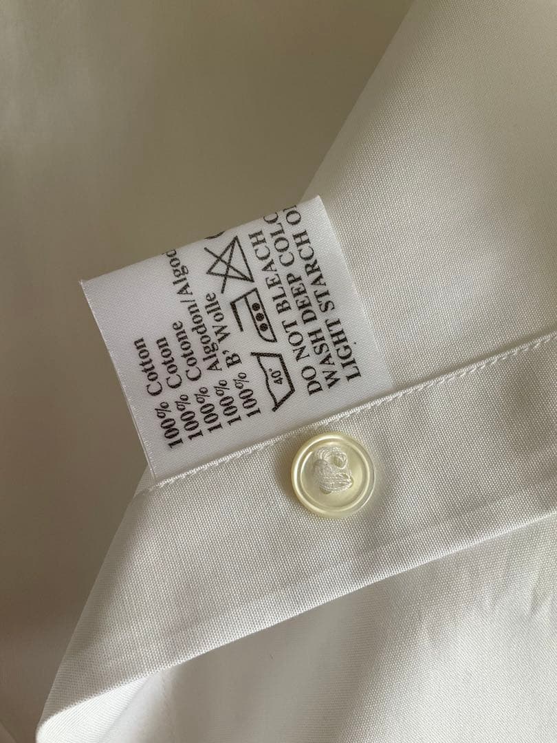 Hilditch & Key 白ドレスシャツ 15.5