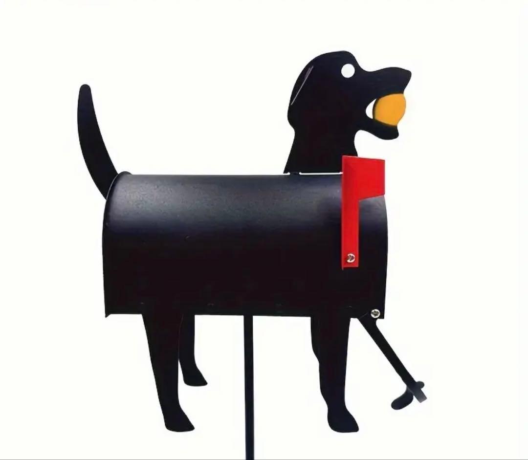 新品　犬の形状の郵便受け　郵便ポスト　自立型　アニマル　メールボックス　モダン