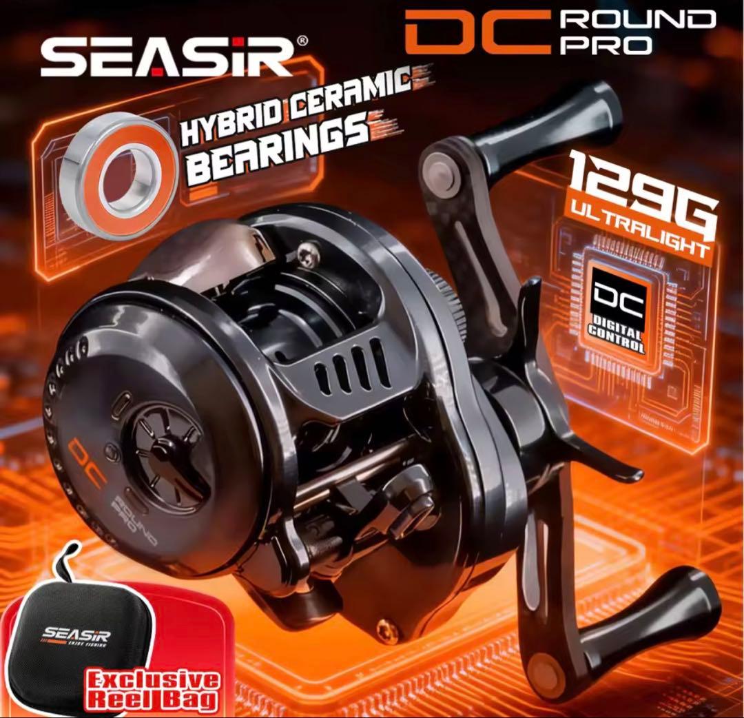 【新品未使用】SEASIR DC ラウンドプロ 丸型　ベイトフィネスリール