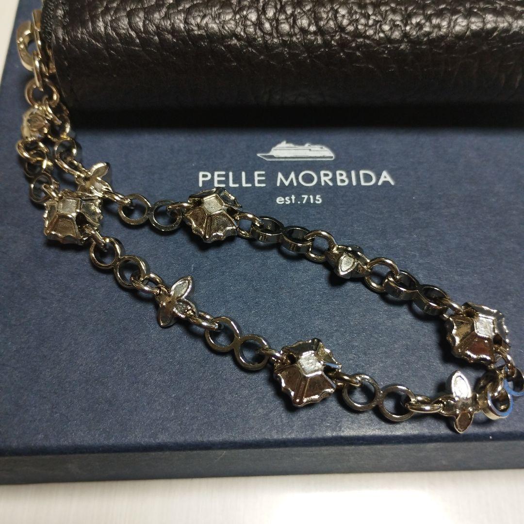 レア 未使用 日本製 PELLE MORBIDA チェーン付き コンパクト 財布