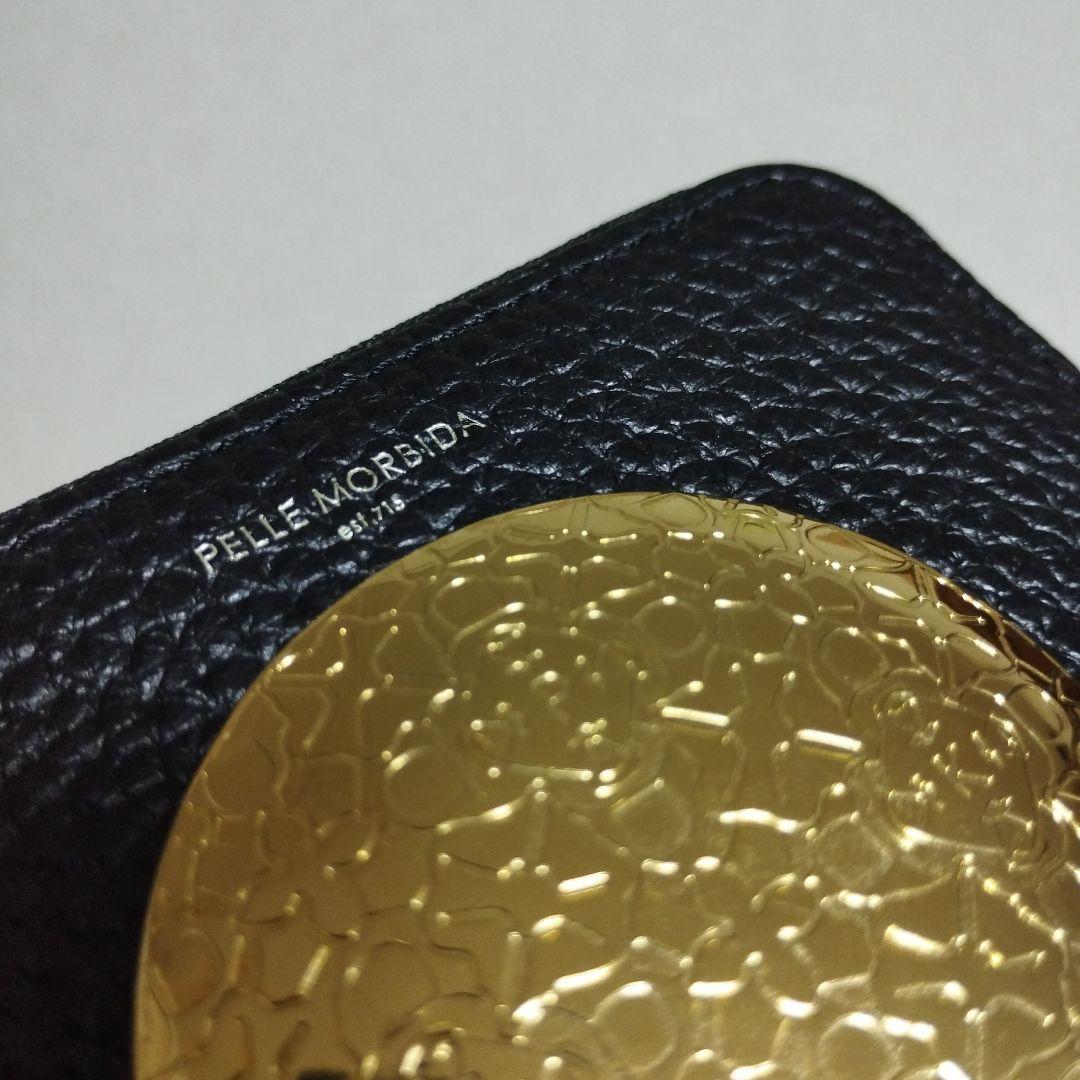 レア 未使用 日本製 PELLE MORBIDA チェーン付き コンパクト 財布