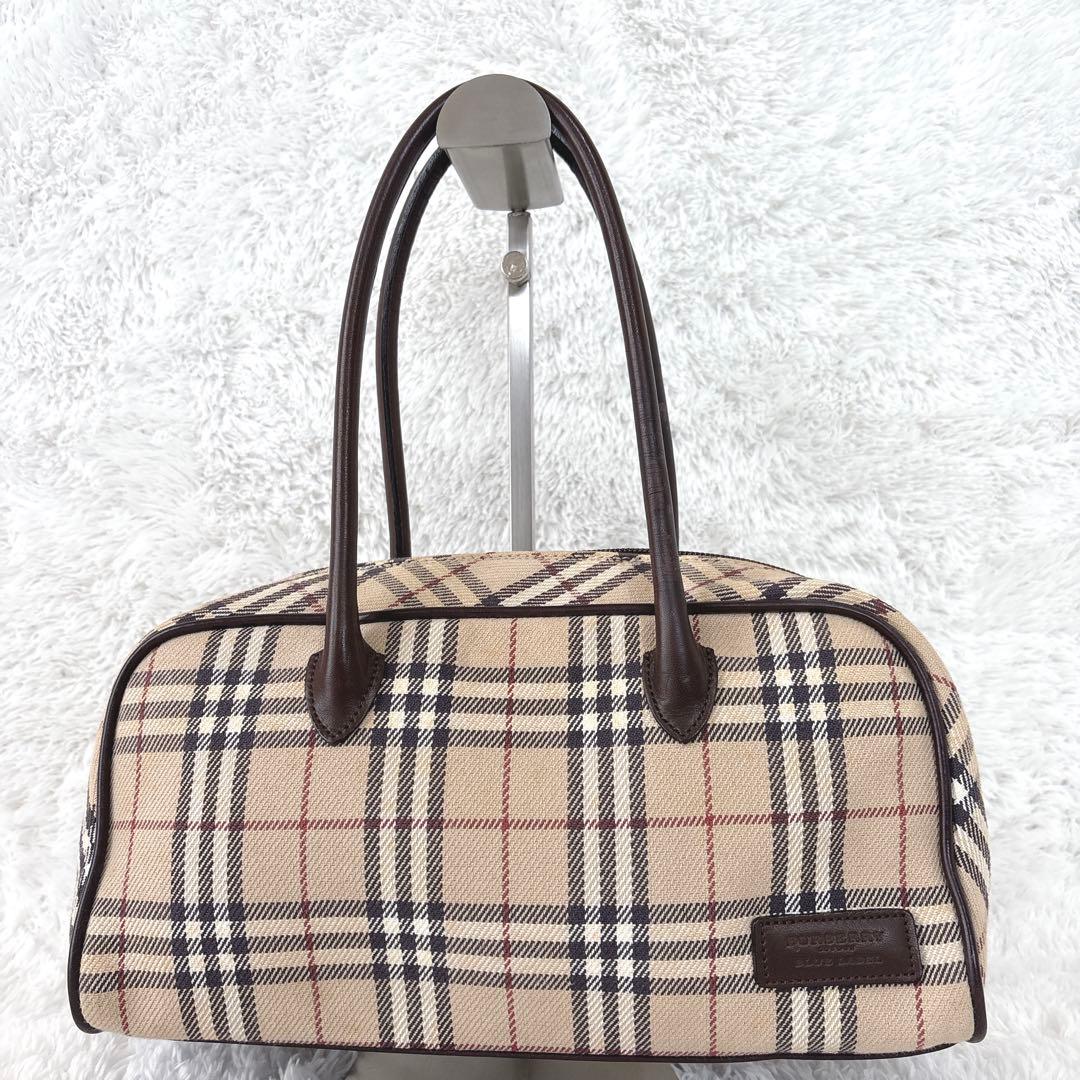 BURBERRY BLUE LABEL　ミニボストン　ノバチェック　三陽商会