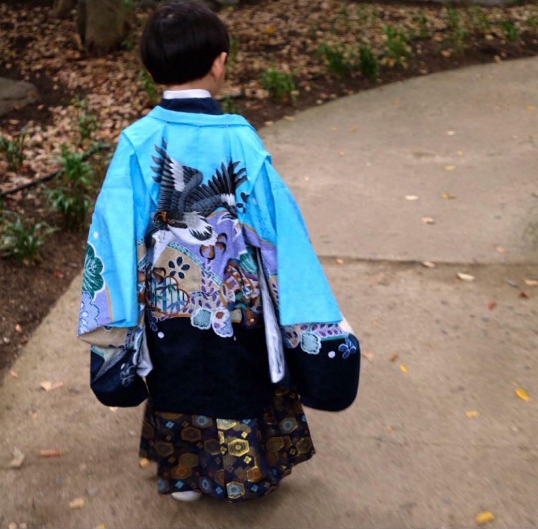 七五三　男の子　5歳　袴　羽織　フルセット