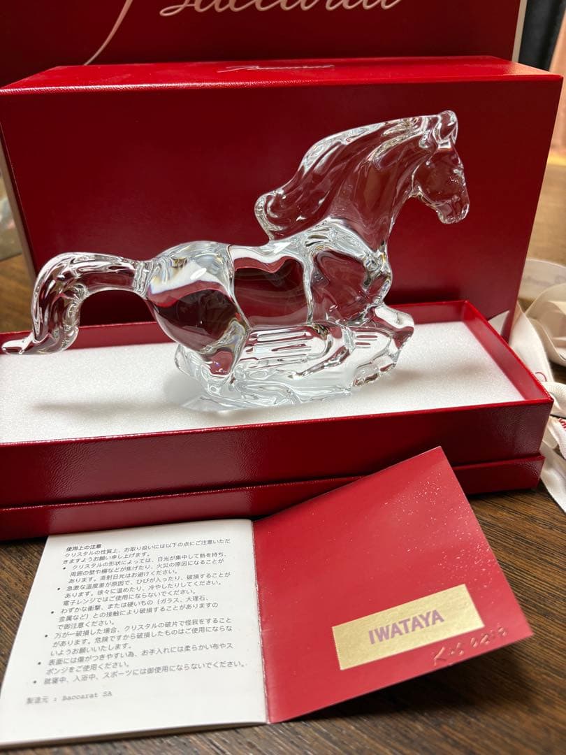 Baccarat 2026・干支・クリスタル馬の置物.新作・新品