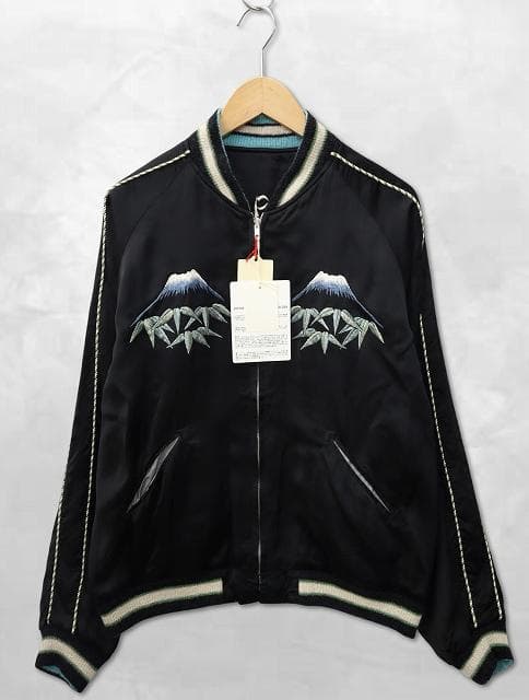 港商 東洋エンタープライズ べビ 日本地図 刺繍 スーベニアジャケット 特大