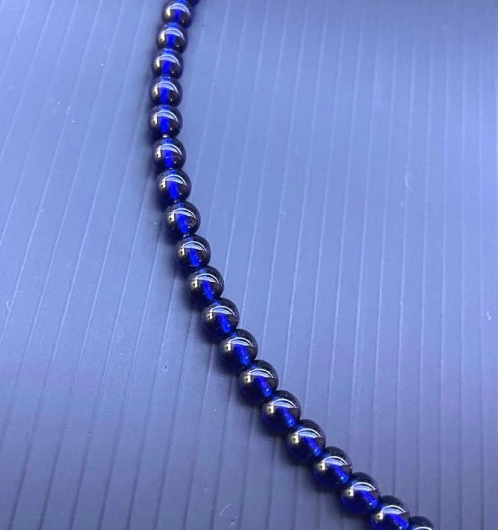 完売 50cm ファイテン クリスタルタッチ ウルトラマリンブルー ネックレス