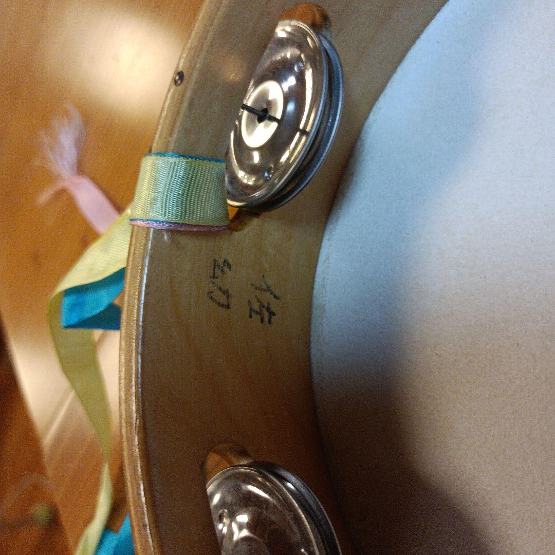 ヤマヨタンバリン・中古品 木製シンバル付きタンバリン5個セット ８日タイムセール